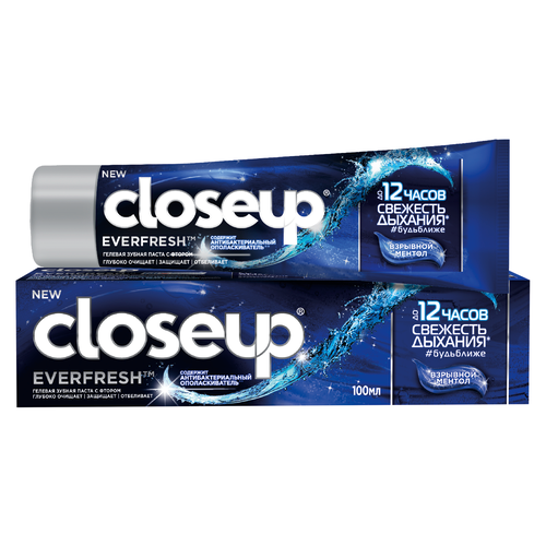 Купить Unilever (Юнилевер) Зубная паста CloseUp Everfresh с антибактериальным ополаскивателем взрывной ментол 100 мл