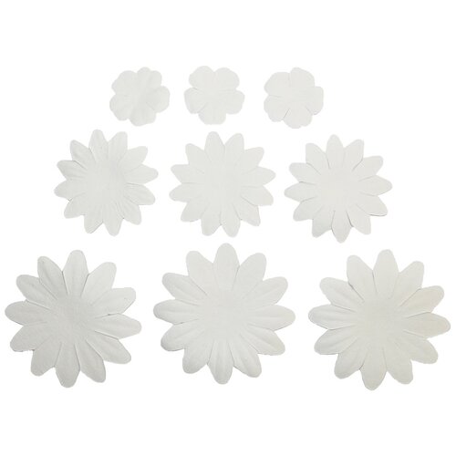 фото Набор принтованных бумажных цветочков 20мм, 35мм, 50мм 60шт 27444 (27444) astra & craft