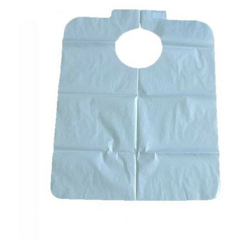 Нагрудник простынь Нс 70x70 с вырез горл на липуч сммс пл25 10штуп 422₽