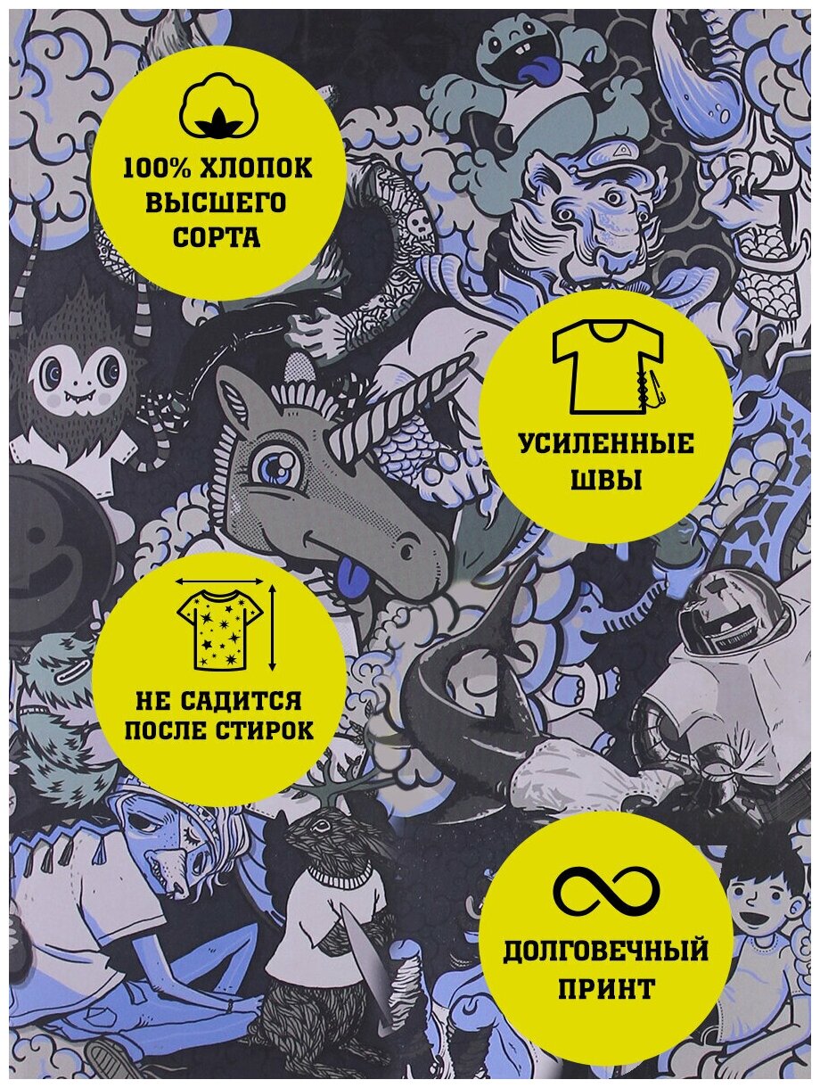 Футболка Dream Shirts Red Hot Chili Peppers / RHCP / Мужская Серая XL — фото 1