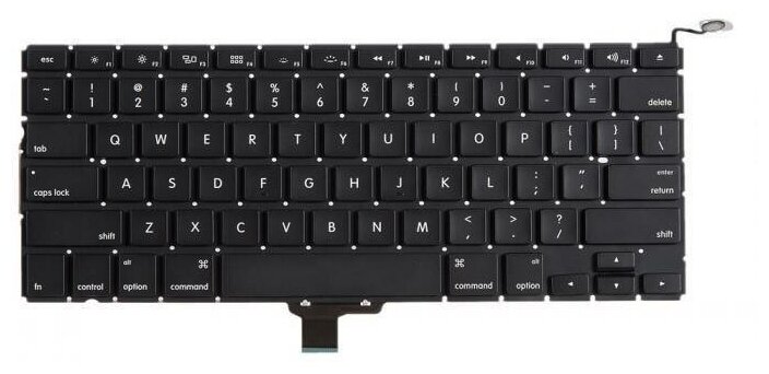 Клавиатура (keyboard) для Apple MacBook Pro 13 A1278, Late 2008 - Mid 2012, прямой Enter US, A1278