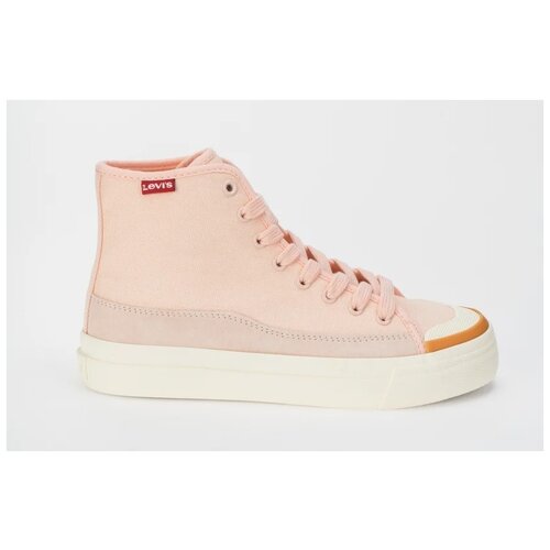 фото Кеды levi's square high sneakers размер 36, розовый