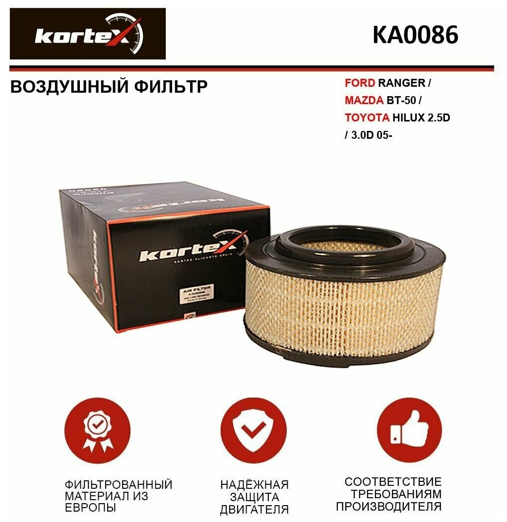 Воздушный фильтр KORTEX KA0086