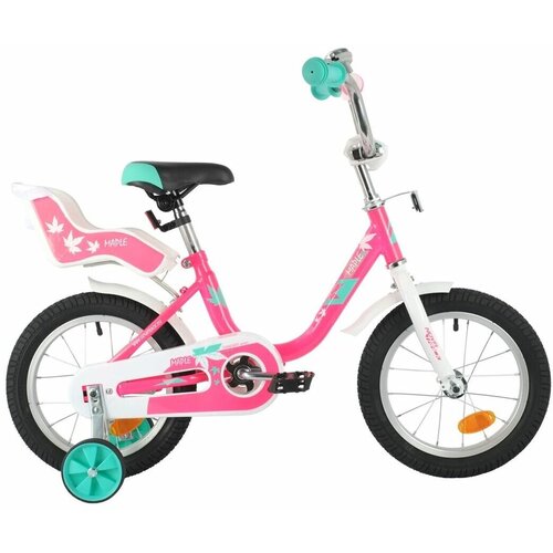Велосипед NOVATRACK 14 MAPLE розовый полная защита цепи тормоз нож крылья цвет сидение для куклы 726000₽