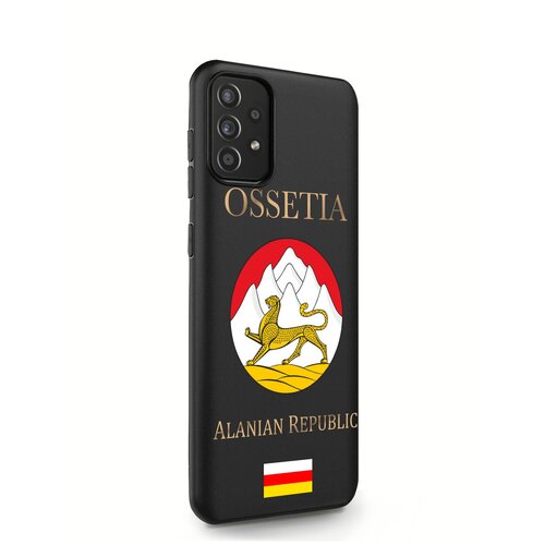 фото Черный силиконовый чехол musthavecase для samsung galaxy a52 герб северной осетии для самсунг галакси а52 противоударный