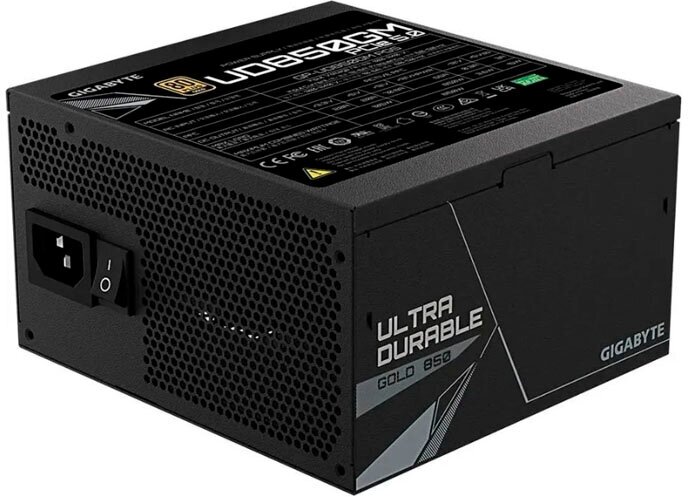 Блок питания Gigabyte ATX 850W GP-UD850GM 80+ gold 28200-U85GP-2EUR black