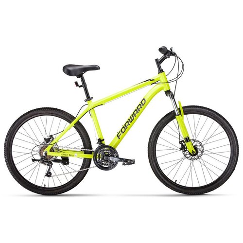 Горный велосипед Forward Hardi 26 2.0 D FR, год 2023, цвет Желтый-Черный, ростовка 18