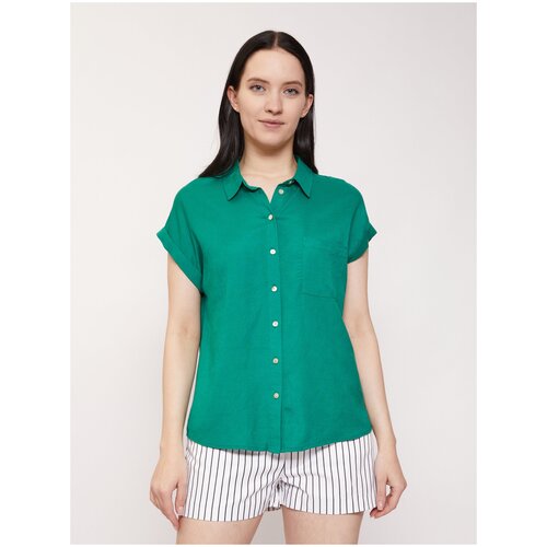 фото Рубашка zolla, размер xs, зеленый