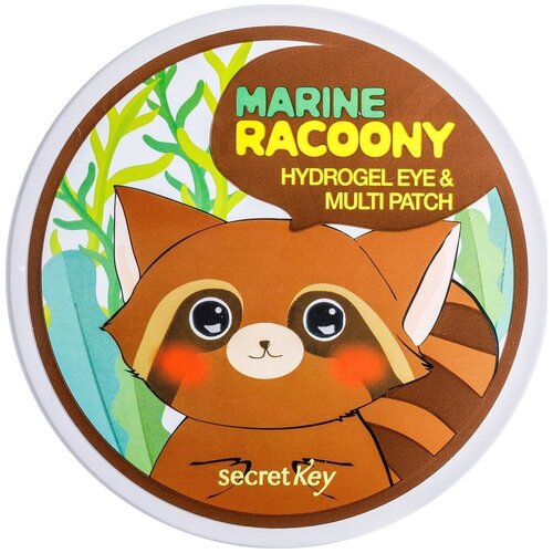 MARINE RACOONY HYDROGEL EYE & MULTI PATCH Гидрогелевые патчи под глаза с морскими водорослями