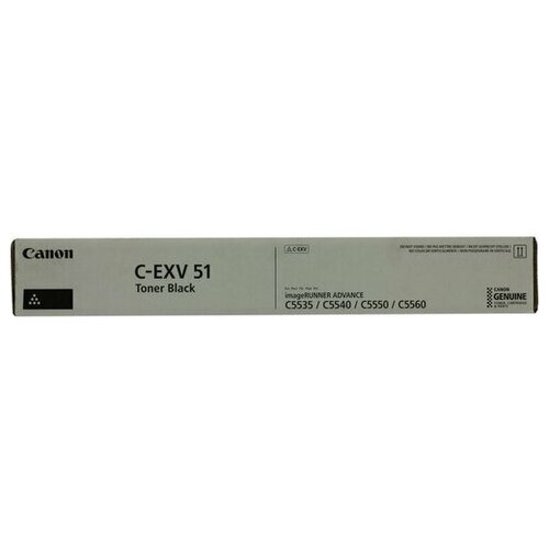 Оригинальный тонер Canon C-EXV51 (черный) Черный (Black)