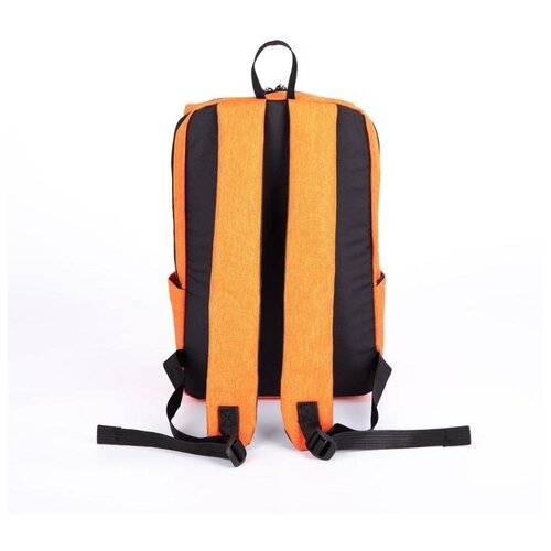 фото Рюкзак, отдел на молнии, 3 наружных кармана, цвет оранжевый yandex market