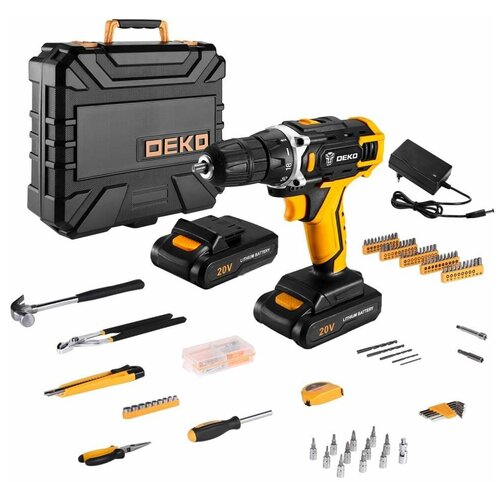 Аккумуляторная дрель-шуруповерт Deko DKCD20FU-Li 0634135 1145300₽