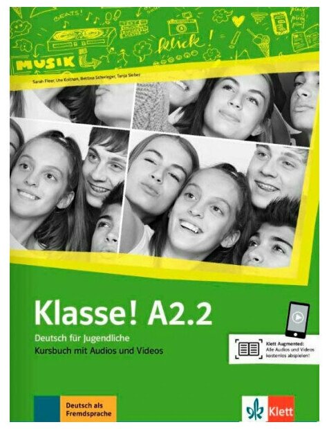 Klasse! A2.2. Deutsch für Jugendliche. Kursbuch mit Audios und Videos - фото №1