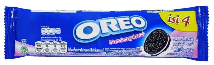 Набор печенья Oreo Strawberry Creme + Ice Cream (4 шт. по 38 гр.) - фотография № 3