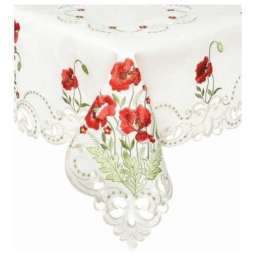 фото Скатерть ажурная маки 85х85 см fc-117 113-501151 art east