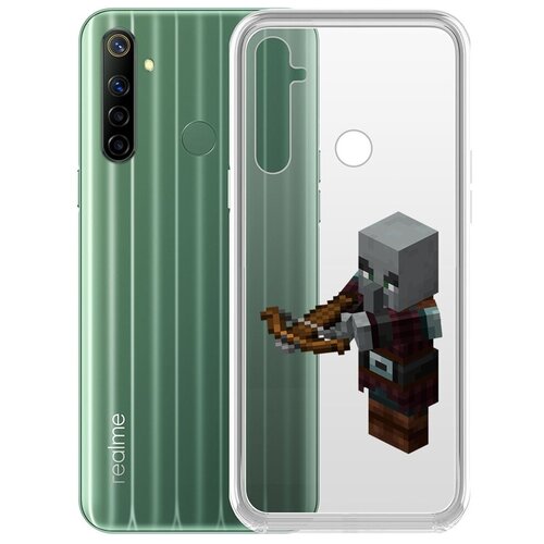 Чехол-накладка Krutoff Clear Case Разбойник для Realme 6i чехол накладка krutoff clear case minecraft разбойник для samsung galaxy a55 5g a556