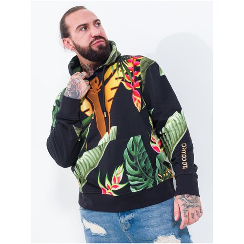 фото Худи, цвет черный/зеленый, размер xl carlo colucci