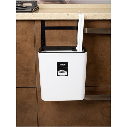 Мусорное ведро подвесная урна на кухню, ванную, 6 литр.