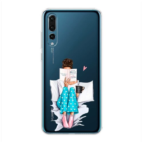 фото Силиконовый чехол "кофе в постель" на huawei p20 pro / хуавей п20 про case place