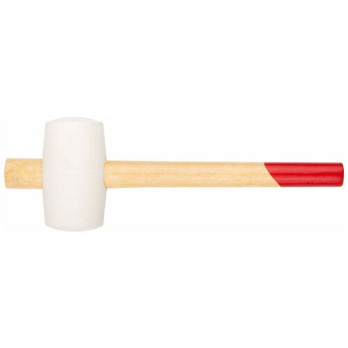 Киянка резиновая белая, деревянная ручка 70 мм ( 680 гр ) курс киянка резиновая белая деревянная ручка 70 мм 680 гр