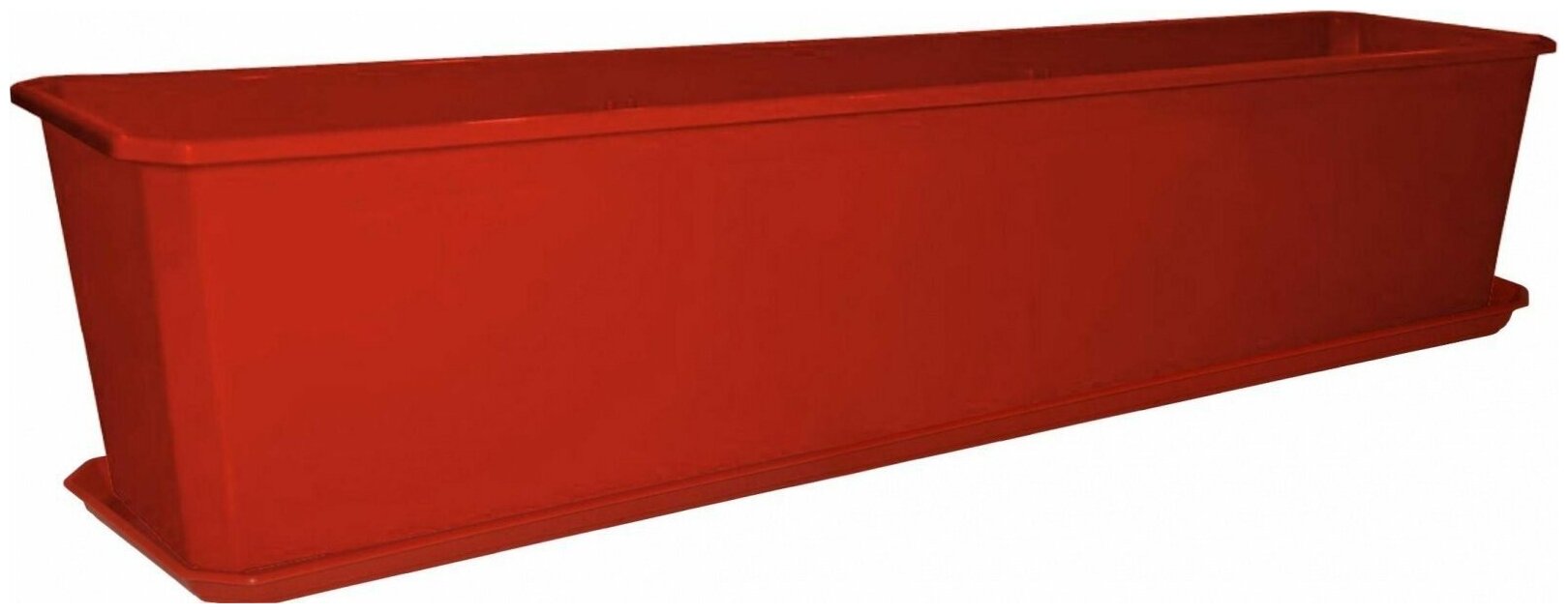 Набор балконный INGREEN ящик и поддон (терракотовый, 14 л), 80 см