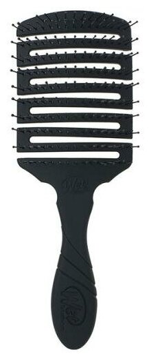 WET BRUSH PRO FLEX DRY PADDLE BLACK Щетка для быстрой сушки волос прям. (черная) с мягкой ручкой