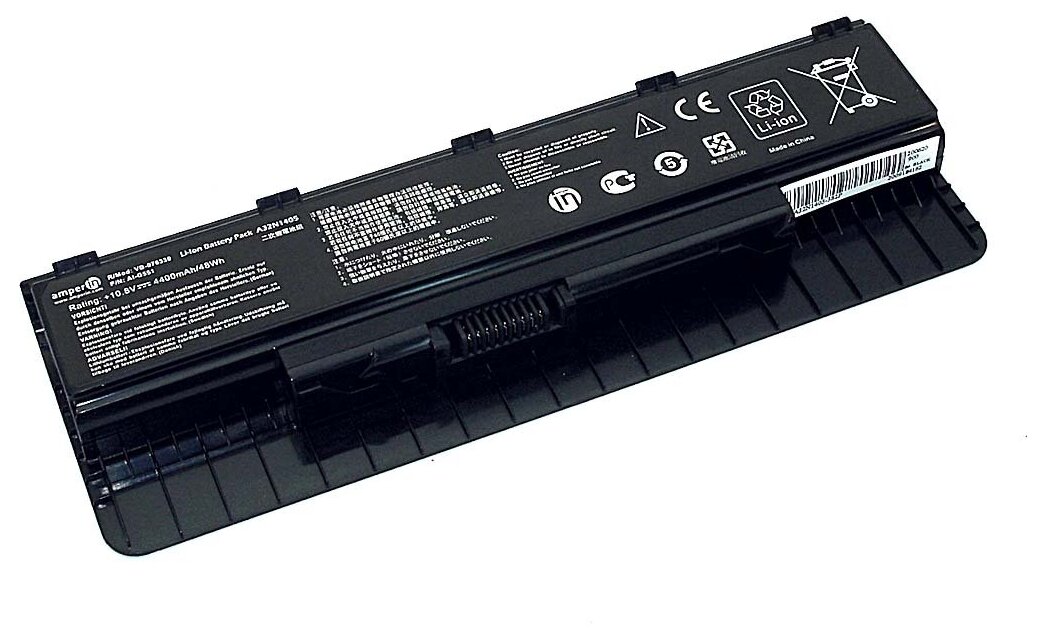 Аккумуляторная батарея Amperin для ноутбука Asus G551 (A32N1405) 10.8V 4400mAh AI-G551