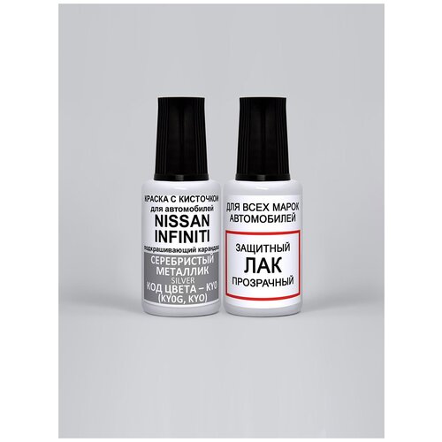 фото Зиборов а.в. автоэмаль набор для подкраски 2 предмета металлик ky0 (ky0g, kyo) nissan silver 35 мл