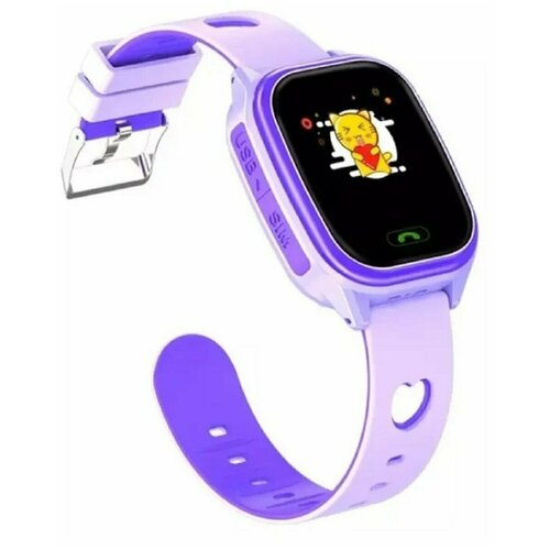 фото Детские умные смарт-часы smart baby watch y85 2g, с поддержкой gps, sim card (фиолетовый)