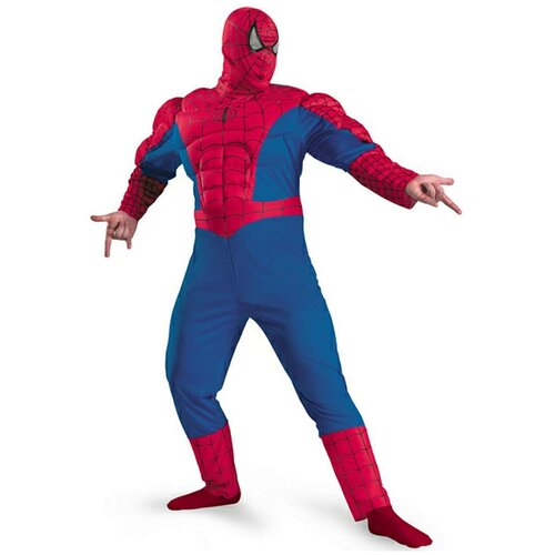 фото Костюм человек-паук с мускулами (большой размер) взрослый, xxl (62-64) disguise