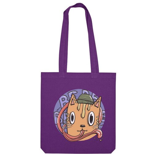 фото Сумка шоппер us basic, фиолетовый