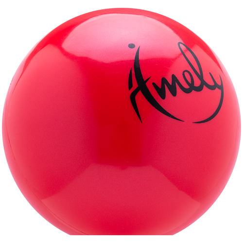 фото Мяч для художественной гимнастики amely agb-301 19 см, красный