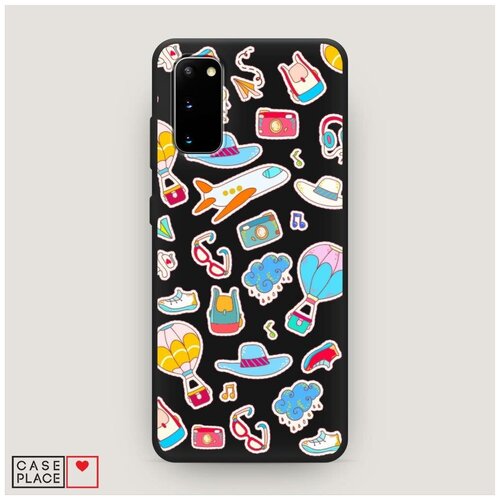 фото Чехол силиконовый матовый samsung galaxy s20 круговорот путешествий 2 case place