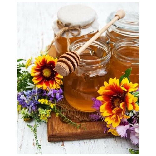 Картина по номерам Мёд и цветы 40х50 см картина по номерам мёд и цветы 40х50 см