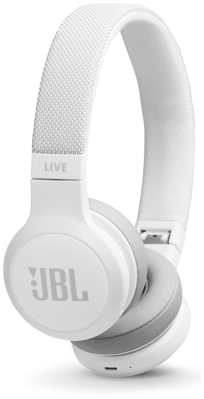 Гарнитура накладные JBL LIVE400BT белый беспроводные bluetooth (оголовье)