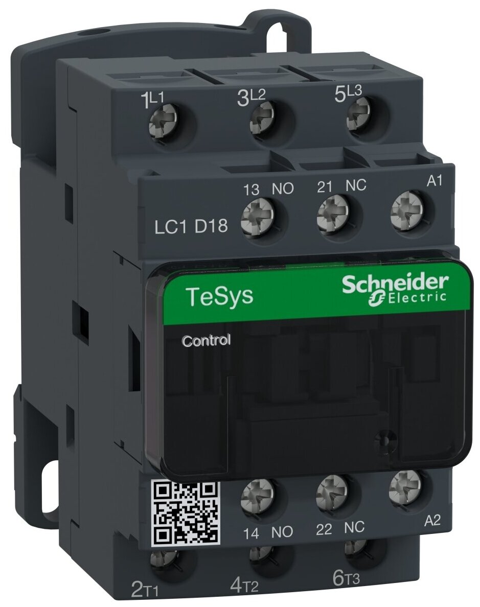 Контактор Schneider Electric TeSys Deco LC1D18M7, 3P, 18A, НЗ+но, 220VAC, 50-60Гц - фотография № 5