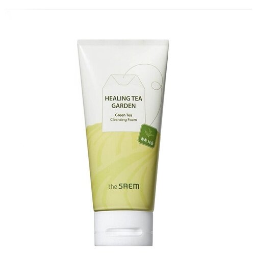 the SAEM Пенка увлажняющая очищаюшая Healing Tea Garden Green Tea Cleansing Foam 150мл