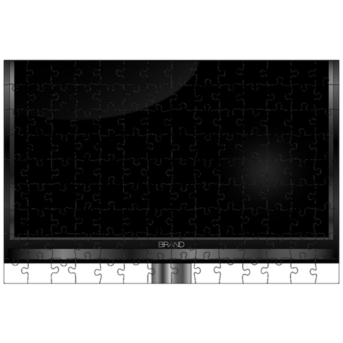 фото Магнитный пазл 27x18см."монитор, определение, стекло" на холодильник lotsprints