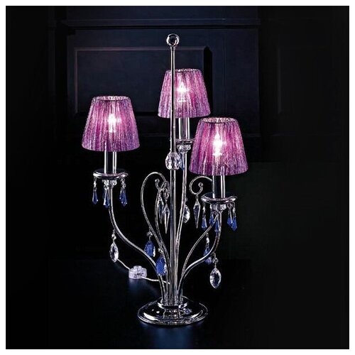 Beby Group Интерьерная настольная лампа Beby Group VIOLET 118L02 Chrome violet Sw