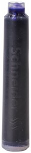 Картриджи чернильные (чернила) для перьевой ручки Schneider (Германия), комплект 6 штук, кобальтовые синие, 142749