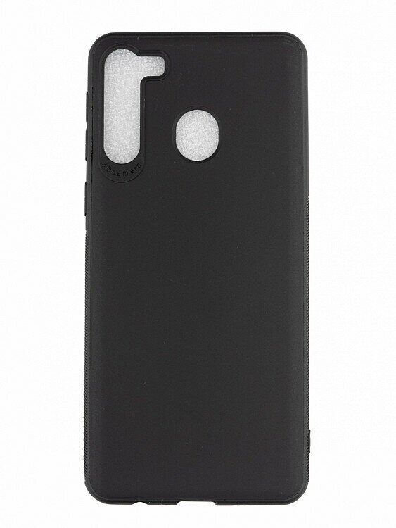 Чехол силиконовый для Samsung A21 (черный)