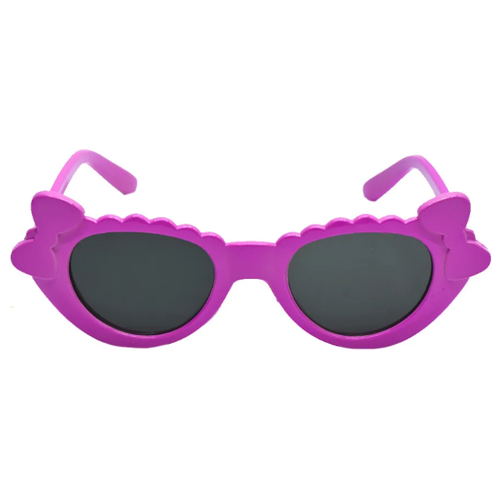 фото Солнцезащитные очки , кошачий глаз, оправа: пластик, для девочек, фуксия мир оптики