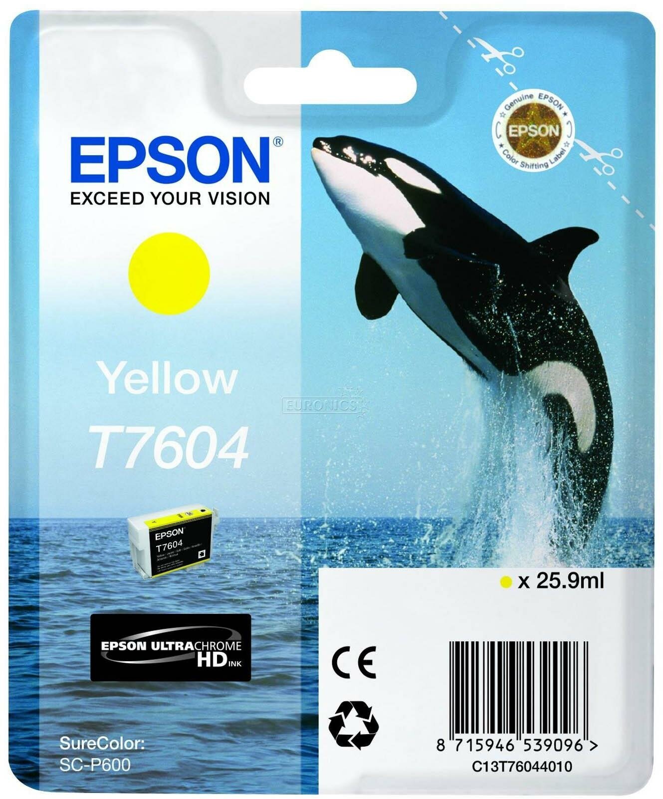 Картридж Epson C13T76044010 для Epson SC-P600 желтый
