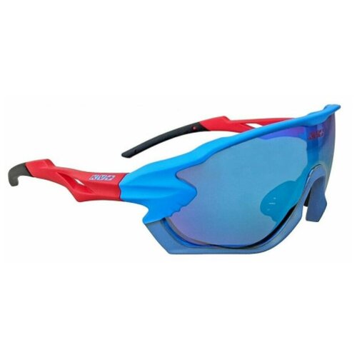 Солнцезащитные очки KV+, монолинза, спортивные, поляризационные, красный