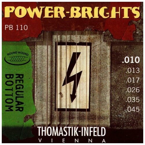 Thomastik PB110 Power-Brights Regular Bottom Комплект струн для электрогитары