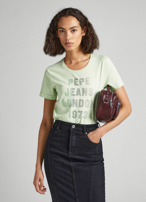 Футболка Pepe Jeans, размер L, зеленый