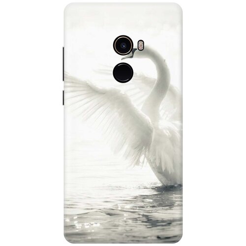 фото Силиконовый чехол на xiaomi mi mix 2 / сяоми ми микс 2 с принтом "лебедь" gosso