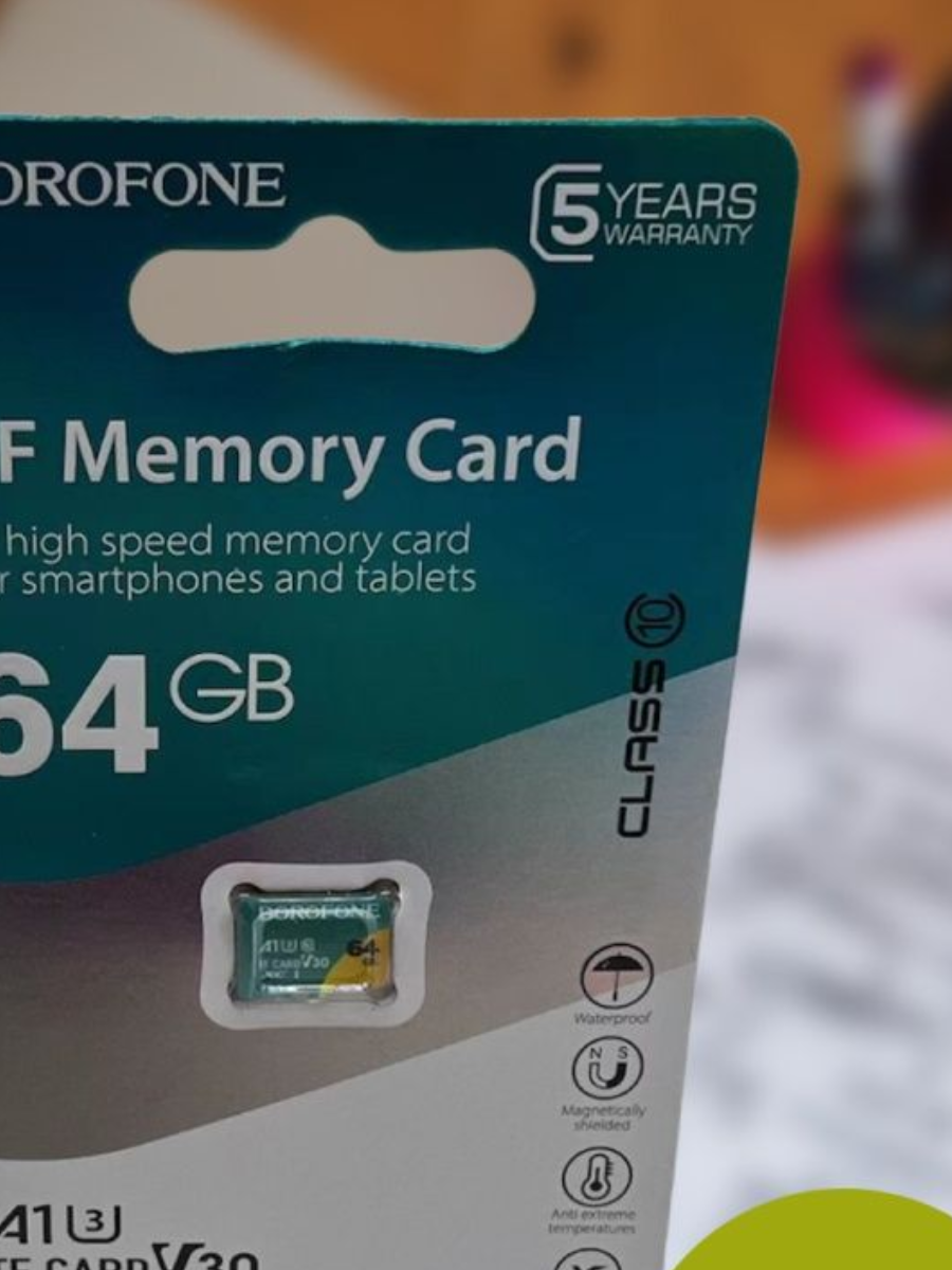 Карта памяти microSDXC BOROFONE I(1) 64GB зеленый