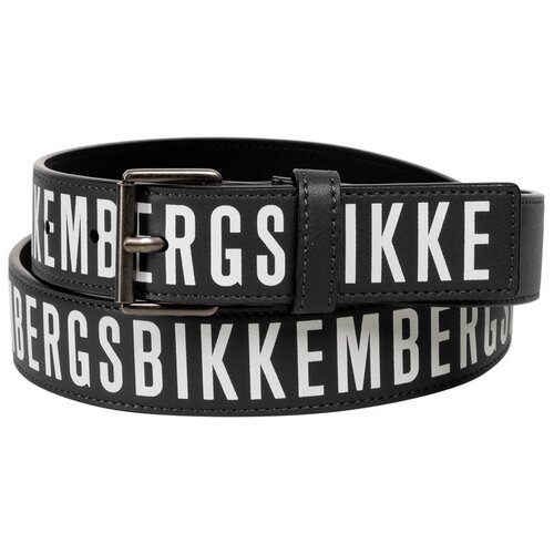 BIKKEMBERGS, ремень мужской, цвет: черный, длина: 120