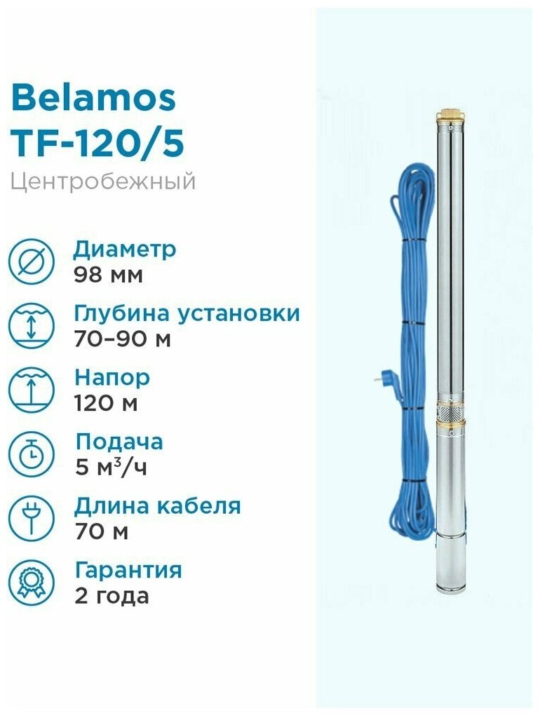 Скважинный насос BELAMOS TF-120 (1700 Вт)